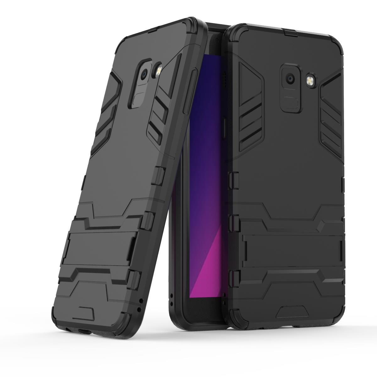 Bakeey-2-in-1-Armor-Kickstand-Hard-PC-Protective-Case-for-Samsung-Galaxy-A8-2018-1297008